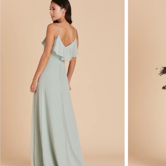 BIRDY GREY JANE CONVERTIBLE DRESS CHIFFON SAGE NO SLIT - Picture 4 of 7